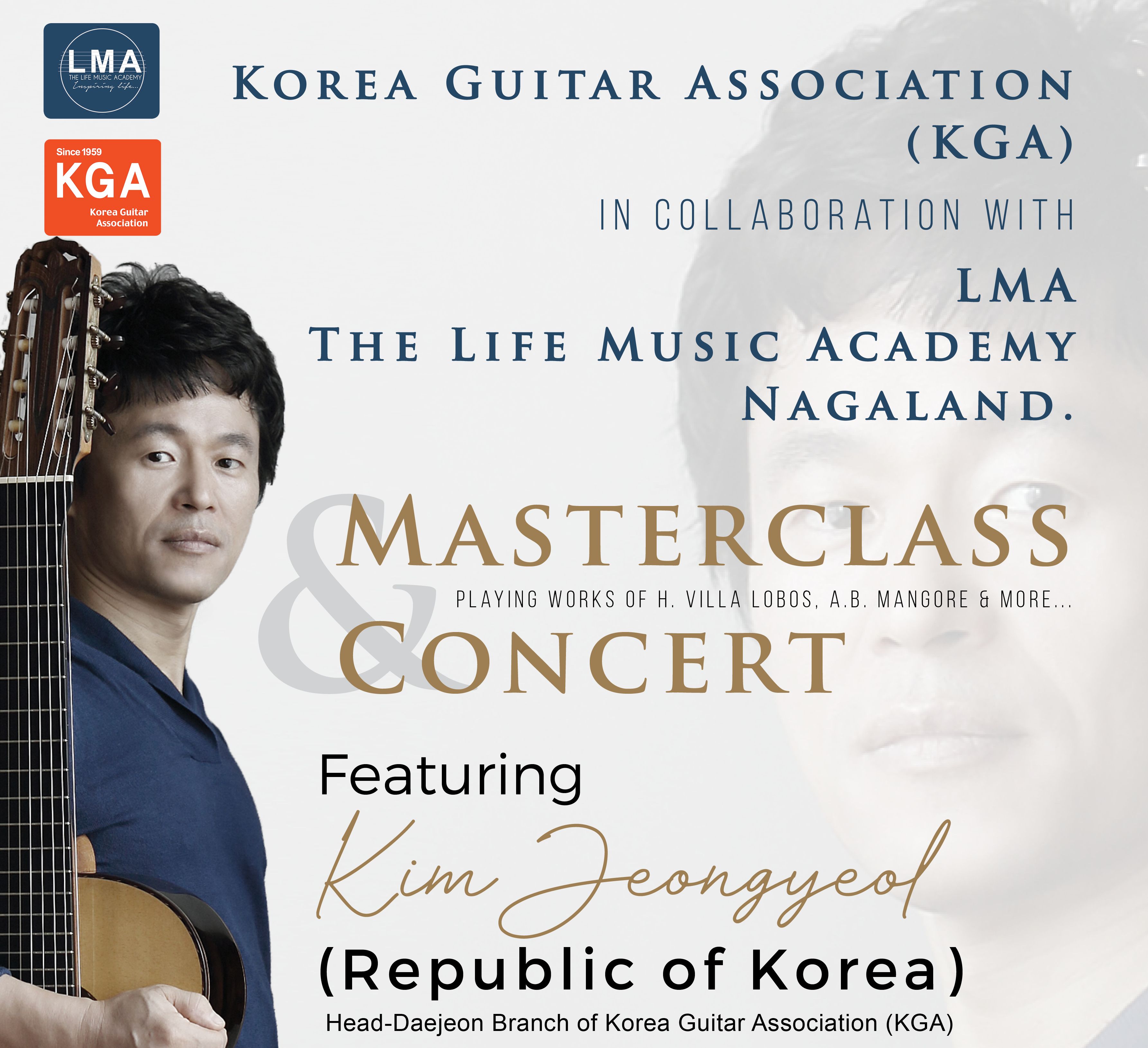 Korean guitar maestro Kim Jeongyeol  to perform  in Dimapur
